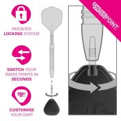 Puntas Target Darts Signature Swiss Point RST Negro 30mm - 4