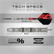 Dardos Red Dragon Penetrator 4 95% 23g - 7