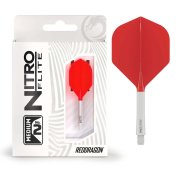 Plumas Red Dragon Nitro Flite System White Red NO2 Medium - 3