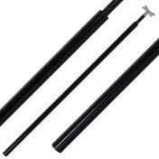 Maza De Taco Telescópico Negro Con Apoya Taco De Cruz Plata - 2