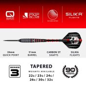 Dardos Harrows Ryan Searle V3 30g Quick Point 90% - 4