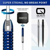 Dardos Harrows Geo 01 Parallel Quick Point 90% 24g - 9