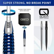 Dardos Harrows Geo Torpedo Quick Point 90% 24g - 3