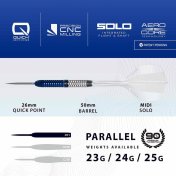 Dardos Harrows Geo Torpedo Quick Point 90% 24g - 6