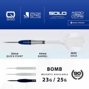 Dardos Harrows Geo Bomb Quick Point 90% 23g - 8