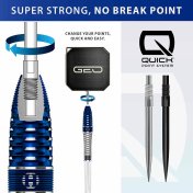 Dardos Harrows Geo Bomb Quick Point 90% 25g - 6