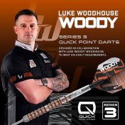 Dardos Harrows Luke Woodhouse V3 Quick Point 90% 21g  - 7