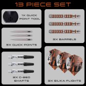 Dardos Harrows Luke Woodhouse V3 Quick Point 90% 23g  - 5