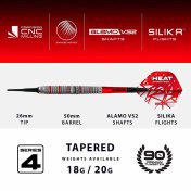 Dardos Harrows Darts Damon Heta V4 90% 20gr - 4
