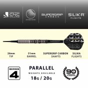 Dardos Harrows Darts Dave Chisnall V4 90% 20gr - 4