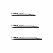Puntas Harrows Darts Quick Points Negras 35mm - 2