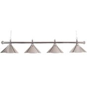 Lámpara Billar 4 Tulipas Laton Cronadas - 1