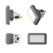 Pulsador Diana Kursaal Blanco  - 1