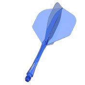 Plumas Winmau Darts Fusion Blue Short 22-64mm N6 Shape - 2