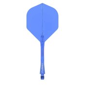 Plumas Winmau Darts Fusion Blue Short 22-64mm N6 Shape - 1