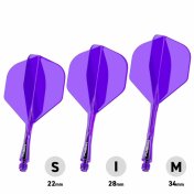 Plumas Winmau Darts Fusion Morado Intbetween 28-70mm N6 Shape - 2
