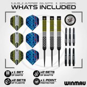 Dardos Winmau Team 360 Cori Wiltshire P.Metal 90% 24gr - 4