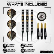 Dardos Winmau Alex Spellman P.Plastico 90% 18gr - 2