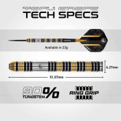 Dardos Winmau Team 360 Nicholai Bado P.Metal 90% 23gr - 3