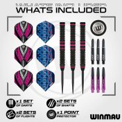 Dardos Winmau Team 360 Rebecca Allen P.Metal 90% 24gr - 6