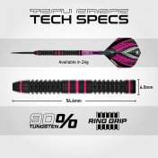 Dardos Winmau Team 360 Rebecca Allen P.Metal 90% 24gr - 7