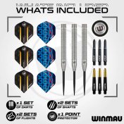 Dardos Winmau Team 360 Jack Nankervis P.Metal 90% 24gr - 6