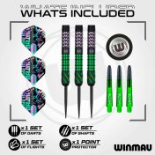 Dardos Winmau Mike Maloney P.Metal 90% 22gr - 5