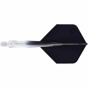 Plumas Unicorn Darts Forge Two Tone Negro Clear NO2 Talla M - 2