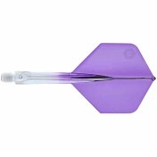 Plumas Unicorn Darts Forge Two Tone Morado Clear NO2 Talla M - 2