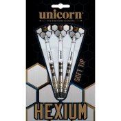 Dardos Unicorn Hexium 1 Black Gold P.Plastico 90% 22gr - 6