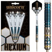 Dardos Unicorn Hexium 2 Blue Gold P.Metal 90% 23gr - 7