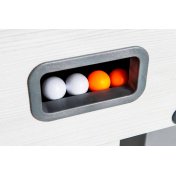 Futbolin Garlando G-500 Barras Telescópicas Blanco Exterior Jugador Plastico - 4