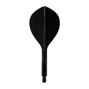 Plumas Condor Axe Tear Drop 120 Negro M 24.0mm 3 Uds. - 1