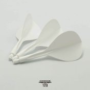 Plumas Condor Axe Tear Drop 120 Blanco S 18.0mm 3 Uds. - 3