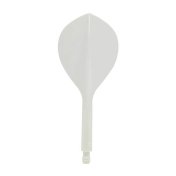 Plumas Condor Axe Tear Drop 120 Blanco L 30.0mm 3 Uds. - 1