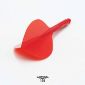 Plumas Condor Axe Tear Drop 120 Rojo S 18.0mm 3 Uds. - 2