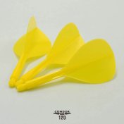 Plumas Condor Axe Tear Drop 120 Amarillo S 18.0mm 3 Uds. - 3