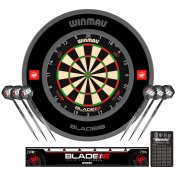 PACK DIANA WINMAU BLADE 6 TRIPLE CORE + SURROUND BLADE 6 TRIPLE CORE + 6 DARDOS DE TUNGSTENO + LINEA DE TIRO BLADE 6 TRIPLE CORE - 1