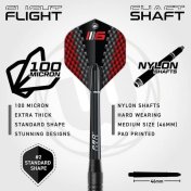 PACK DIANA WINMAU BLADE 6 + SURROUND BLADE 6 + 6 DARDOS DE TUNGSTENO + LINEA DE TIRO BLADE 6 - 3