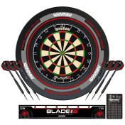 PACK DIANA WINMAU BLADE 6 + SURROUND BLADE 6 + 6 DARDOS DE TUNGSTENO + LINEA DE TIRO BLADE 6 - 1