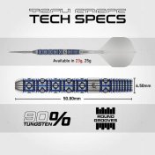 Dardos Winmau Lunaris Parallel 23g 90%  - 4