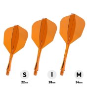 Plumas Winmau Darts Fusion Naranja Medium 34-76mm N6 - 2