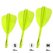 Plumas Winmau Darts Fusion Arrow Amarillo Transparente Intbetween 28-70mm - 2