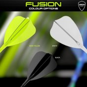 Plumas Winmau Darts Fusion Arrow Amarillo Transparente Intbetween 28-70mm - 6