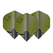 Plumas Winmau Darts Prism Delta Michael Van Gerwen Black Green Wave - 3
