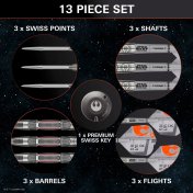 Dardos Target Darts Star Wars X-WING 90% 26g Swiss Point - 4