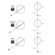 Plumas Shot Darts Deck System Azul - 3