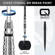 Dardos Harrows Supergrip Torpedo Quick Point 90% 24g Punta de Acero - 5