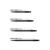 Puntas Harrows Darts Quick Points Micro Grip Negras 35mm - 3