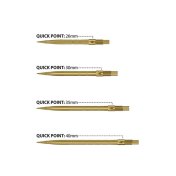 Puntas Harrows Darts Quick Points Micro Grip Gold 30mm - 3